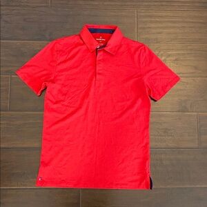 Tommy John Men's Pima cotton Red Polo Shirt size S